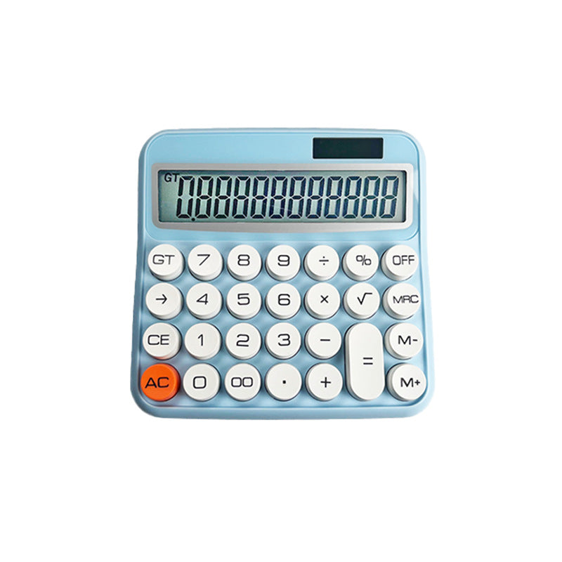 Power Battery & Solar 12 Digit Big Button Desktop Calculator