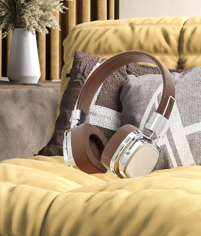 Retro Classic Metal Wireless Noise Cancelling Headphones