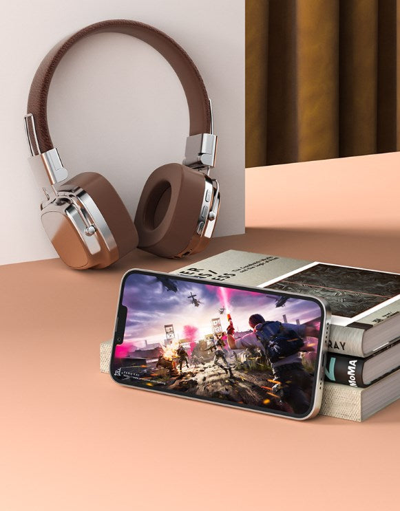 Retro Classic Metal Wireless Noise Cancelling Headphones