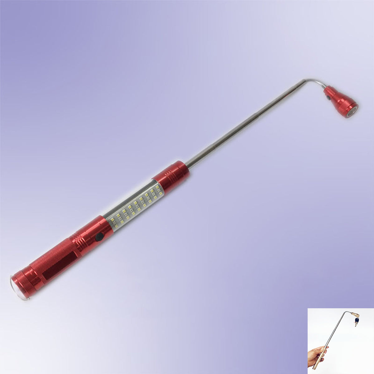 24+3 LED Magnetic Bendable Inspection Light Dual Magnet Work Light Corner Picker
