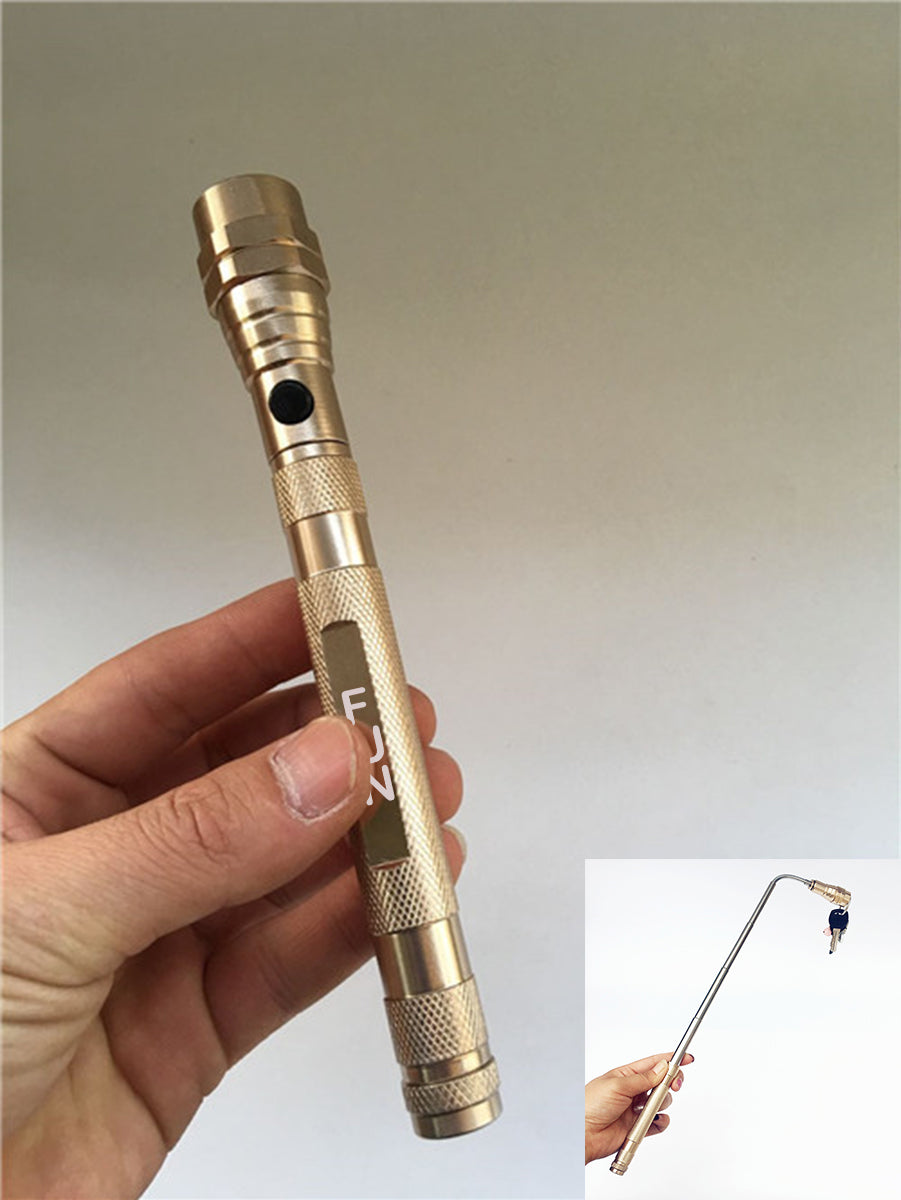 Gold Single Head Magnetic Bendable Inspection Light Dual Magnet Work Light Corner Picker