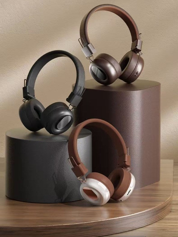 Retro Classic Metal Wireless Noise Cancelling Headphones
