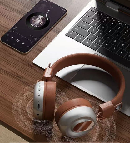 Retro Classic Metal Wireless Noise Cancelling Headphones