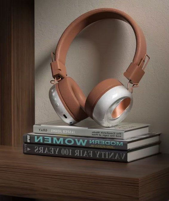 Retro Classic Metal Wireless Noise Cancelling Headphones
