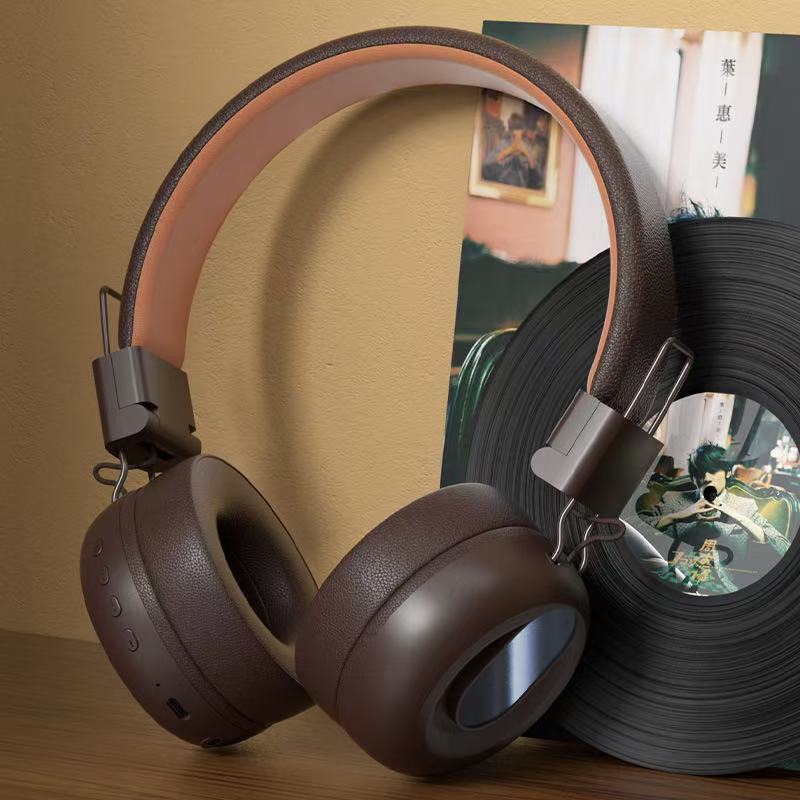 Retro Classic Metal Wireless Noise Cancelling Headphones