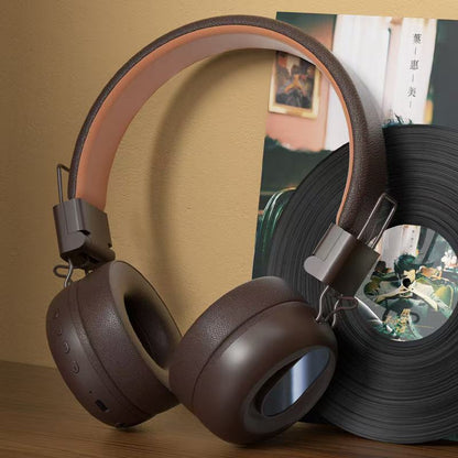 Retro Classic Metal Wireless Noise Cancelling Headphones