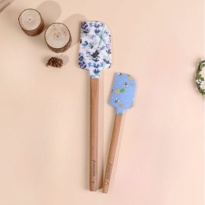 Silicone Spatula Set 2 Pcs for Baking, Stirring