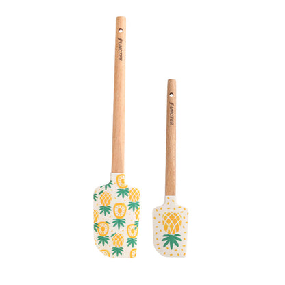 Silicone Spatula 2 Pcs Kitchen Kit Set