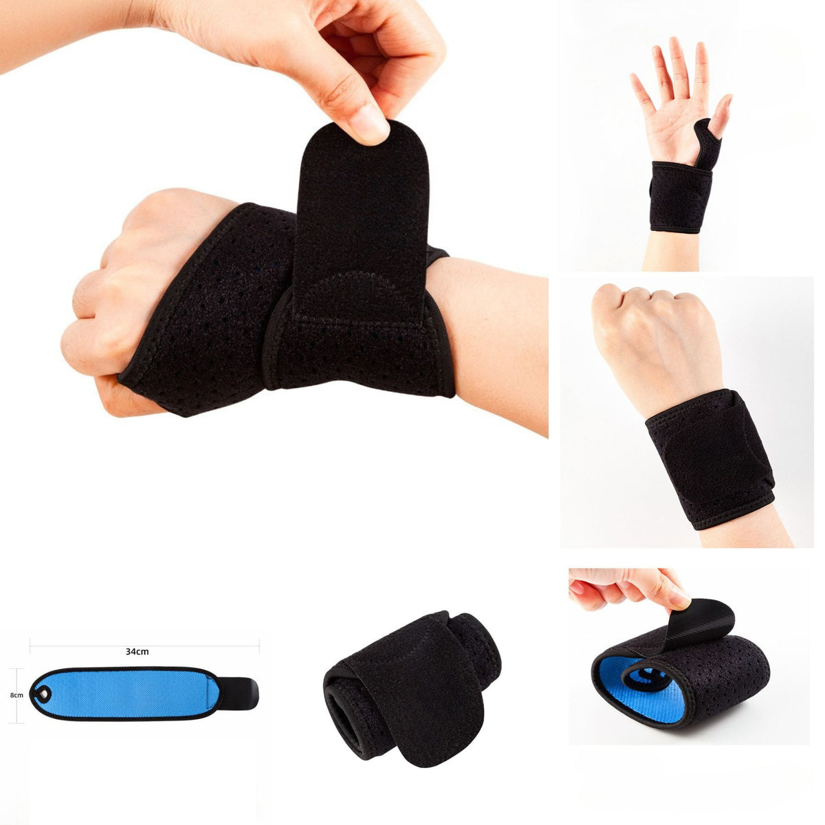 Adjustable Sport Wrist Brace Compression Wrist Strap