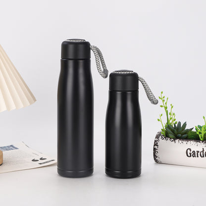 Stainless Steel Insulated Water Bottle W/ Carry Strap 18 oz.