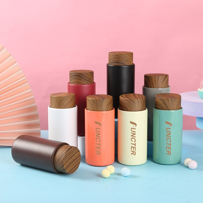 Wooden Lid for Stainless Steel Insulated Water Bottle 8 oz.