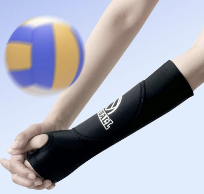 Volleyball Cushioning Decompression Breathable Volleyball Arm Sleeves W/ Grip