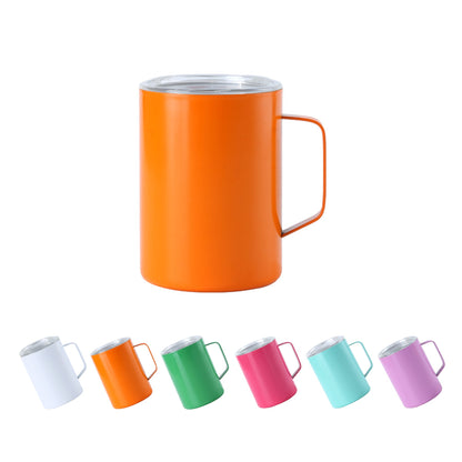 Laser Engraved Mini Coffee Cup W/ Straw & Handle 5 oz.