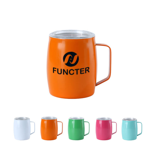 Screen Printed Mini Wine Cup W/ Straw & Handle 5 oz.