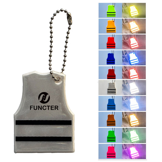 Vest Shape Reflective Key Tag