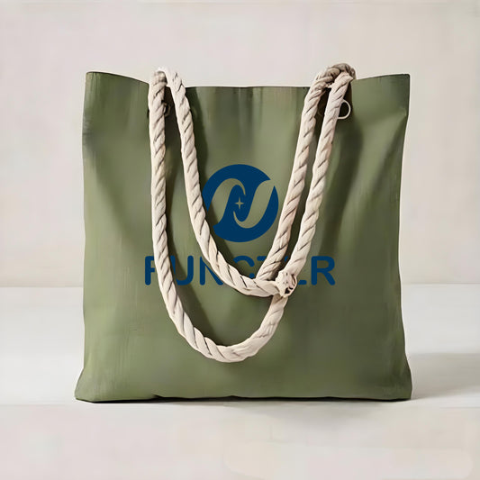 Green Canvas Tote