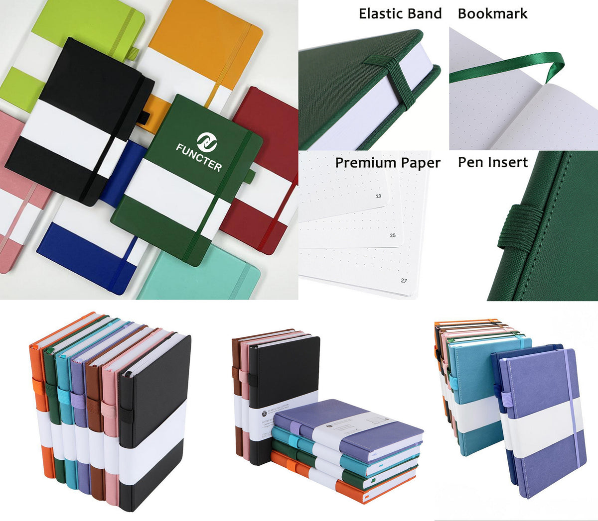 A5 Dotted Notebook W/Pen Sleeve
