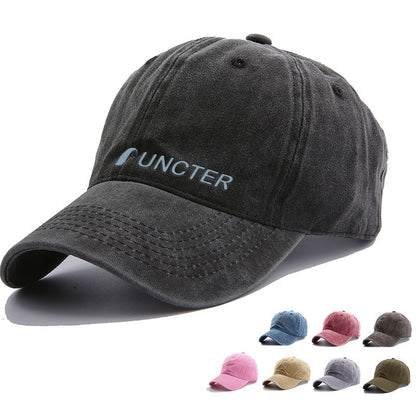6 Panel Embroidered Washed Baseball Cap
