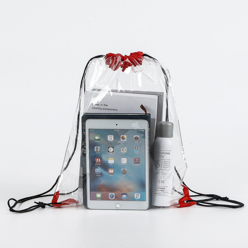 PVC Clear Drawstring Bag
