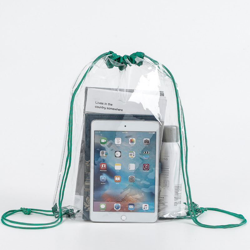 PVC Clear Drawstring Bag