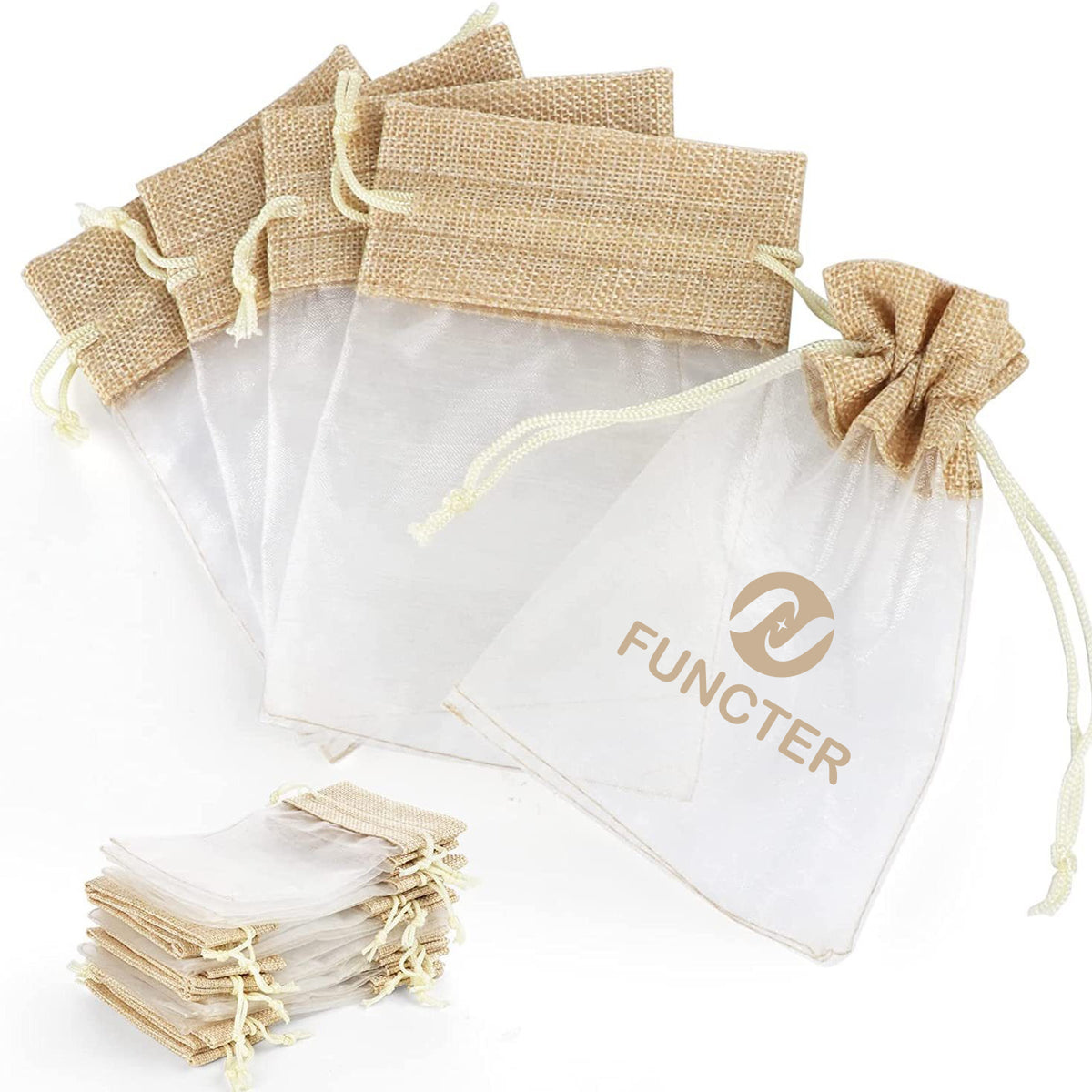 Faux Hemp Organza Storage Bag