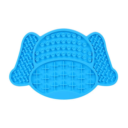 Dog Head Shape Dog Lick Mat Slow Feeder Mat
