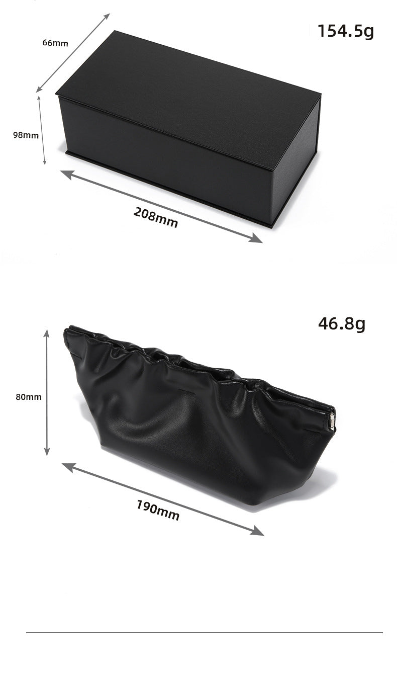 Cloud Pattern PU Leather Sunglasses Storage Bag