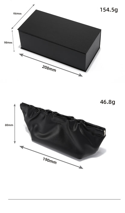 Cloud Pattern PU Leather Sunglasses Storage Bag