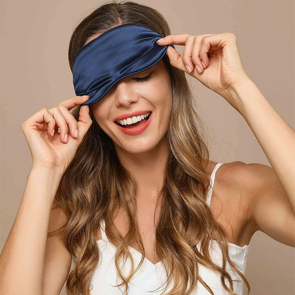 Silk Eye Mask W/ Elastic Straps