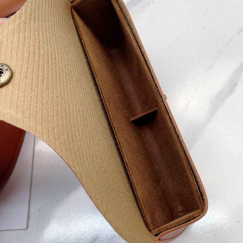 Retro PU Leather Eyeglass Case