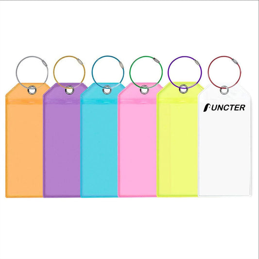 Colorful Luggage Tag With Colorful Rings