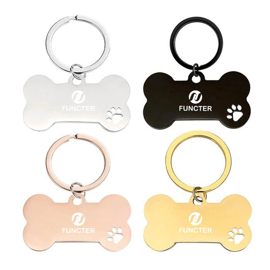 Metal Iron Fang Bone Minimalist Keychain