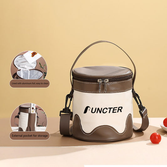 Insulated Lunch Crossbody Tote Bag 6.5 x 6"