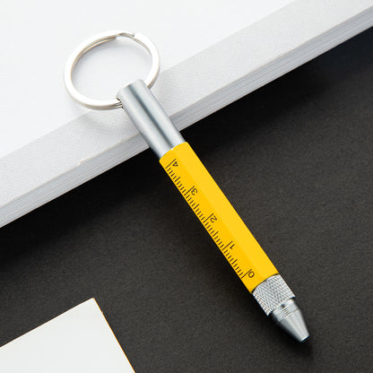 5" 1 Multi-Function Metal Keychain Tool Pen