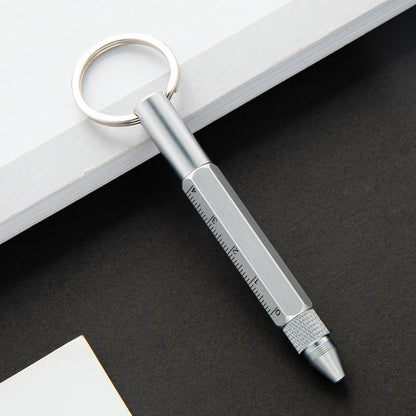 5" 1 Multi-Function Metal Keychain Tool Pen