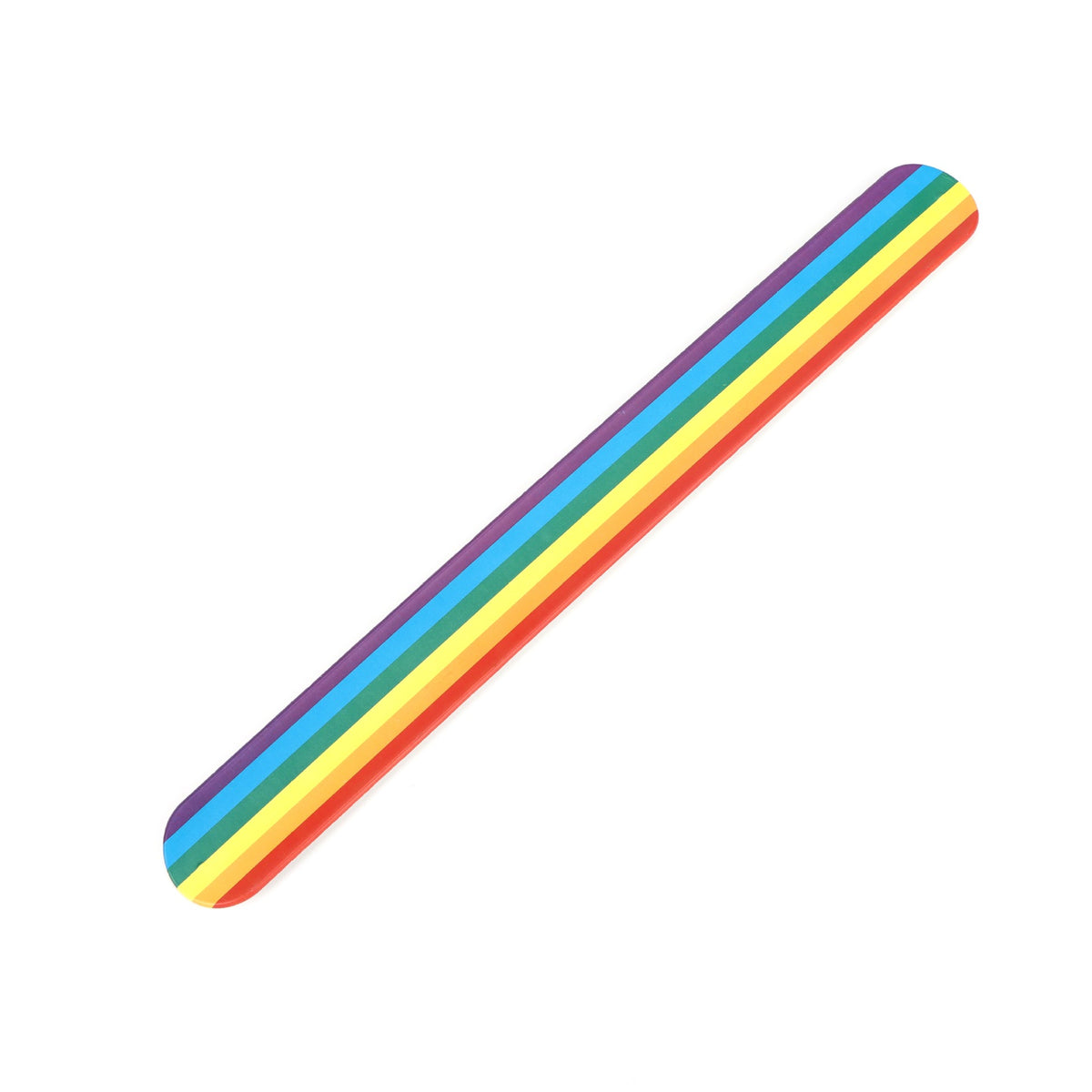 Rainbow Silicone Slap Bracelet Wristband 9 x 1"