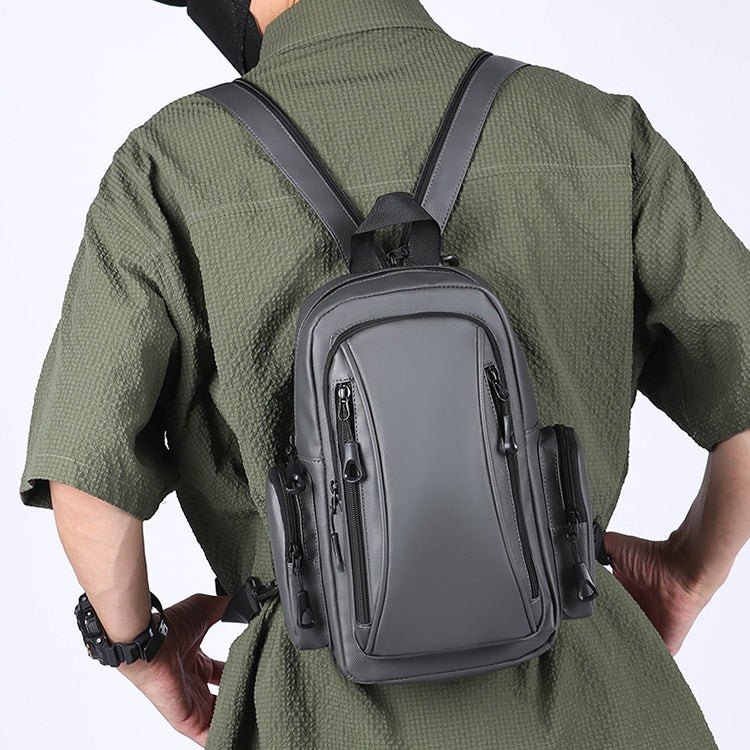 PU Waterproof Light Weight Backpack Crossbody