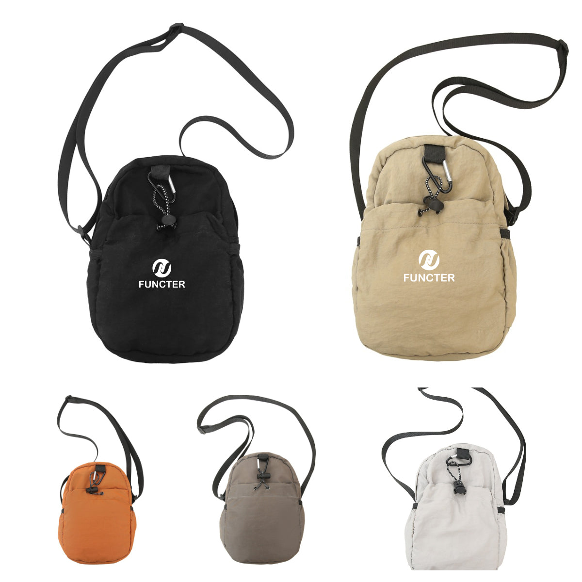Sport Drawstring Nylon Crossbody Bag Chest Bag