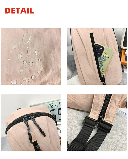 Nylon Waterproof Backpack Crossbody Chest Bag