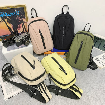 Nylon Waterproof Backpack Crossbody Chest Bag