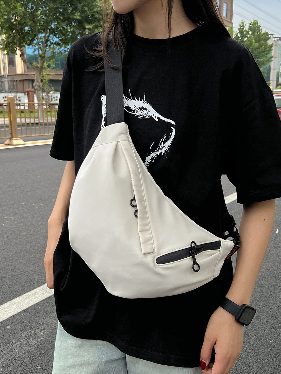 Nylon Single Shoulder Bag Crossbody Dumpling Bag