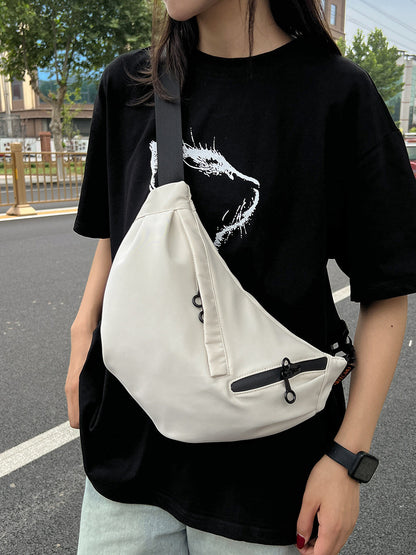 Nylon Single Shoulder Bag Crossbody Dumpling Bag