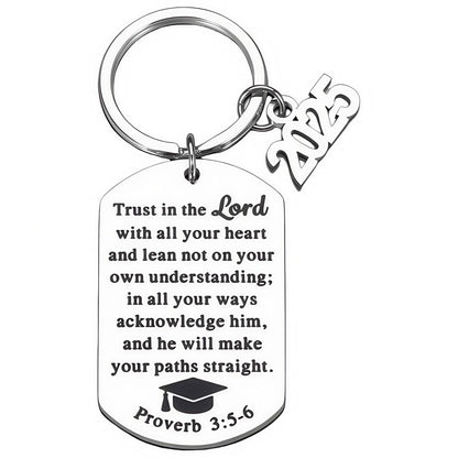 Custom Engraved Metal Graduation Key Chain