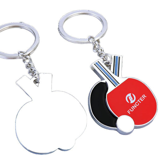 Mini Table Tennis Keychain With Paddle and Ball