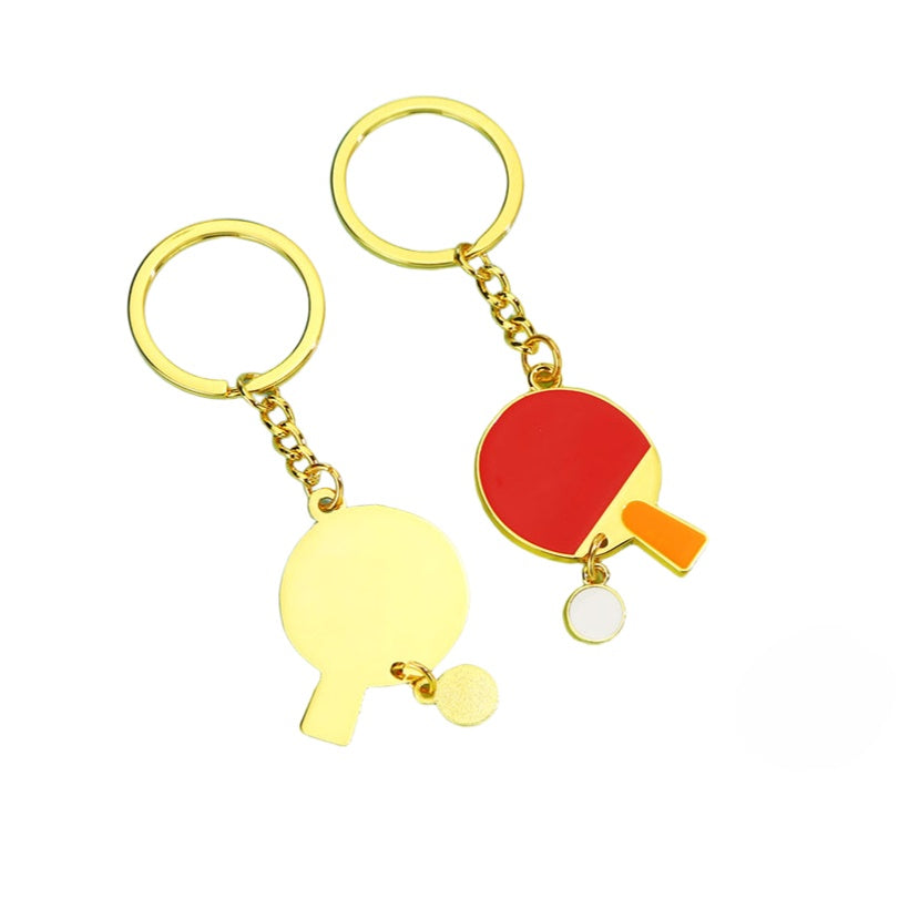 Mini Table Tennis Keychain With Paddle and Ball