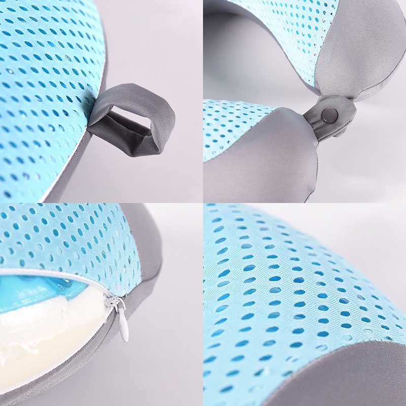 Cooling Gel U Shaped Neck Pillow Airplane Travel
