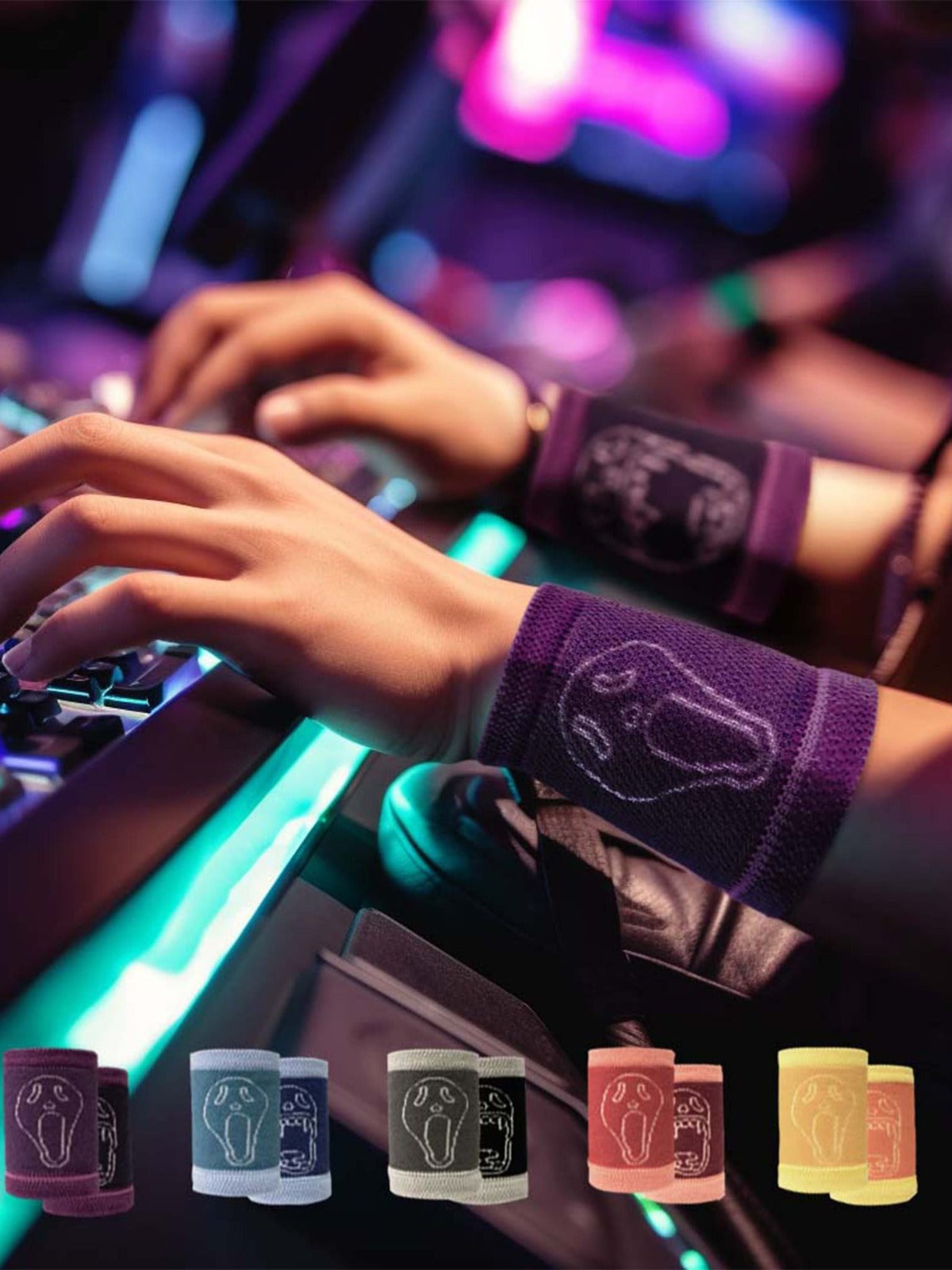 Esports Non-Slip Cotton Wristband Sport Wrist Band