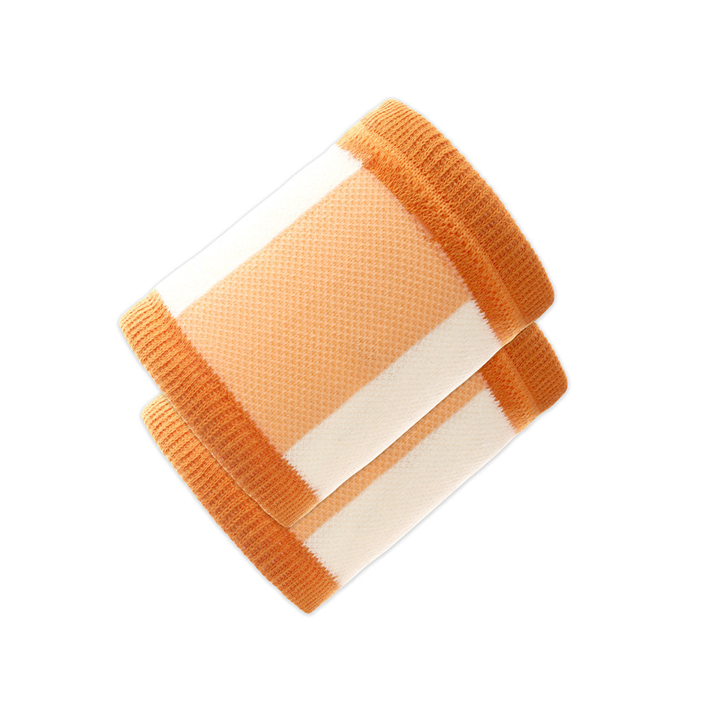 Color Blocking Cotton Terry Cloth Wrist Band