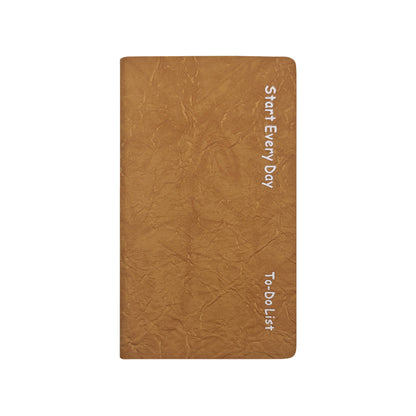 A6 Crinkle PU Leather Notebook