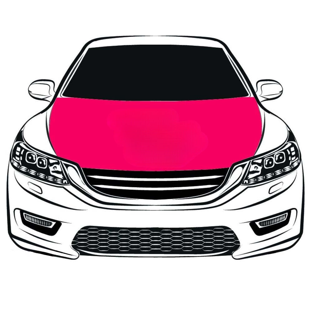 Car Flag Hood Cover Customized Valentine's Day Edition Car Pattern